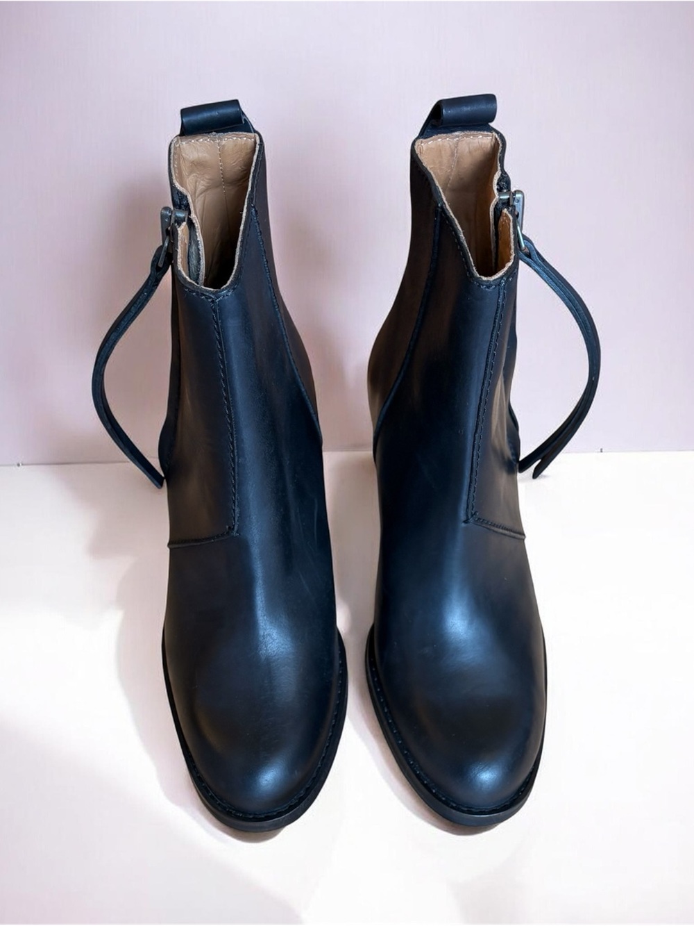 NEW Acne Studios Pistol Black Leather Women Ankle Boots | Size 7 / EU37